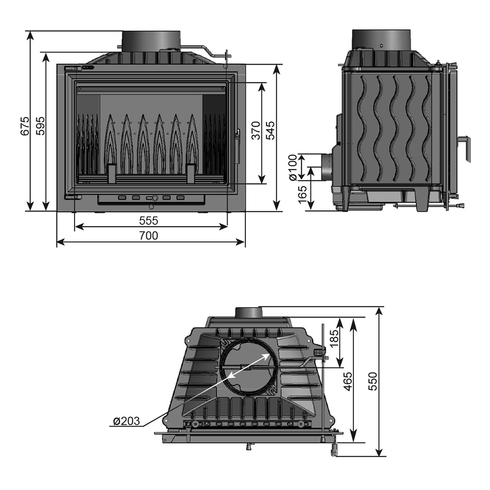 Каминная топка Эверест V14 (миниатюра)